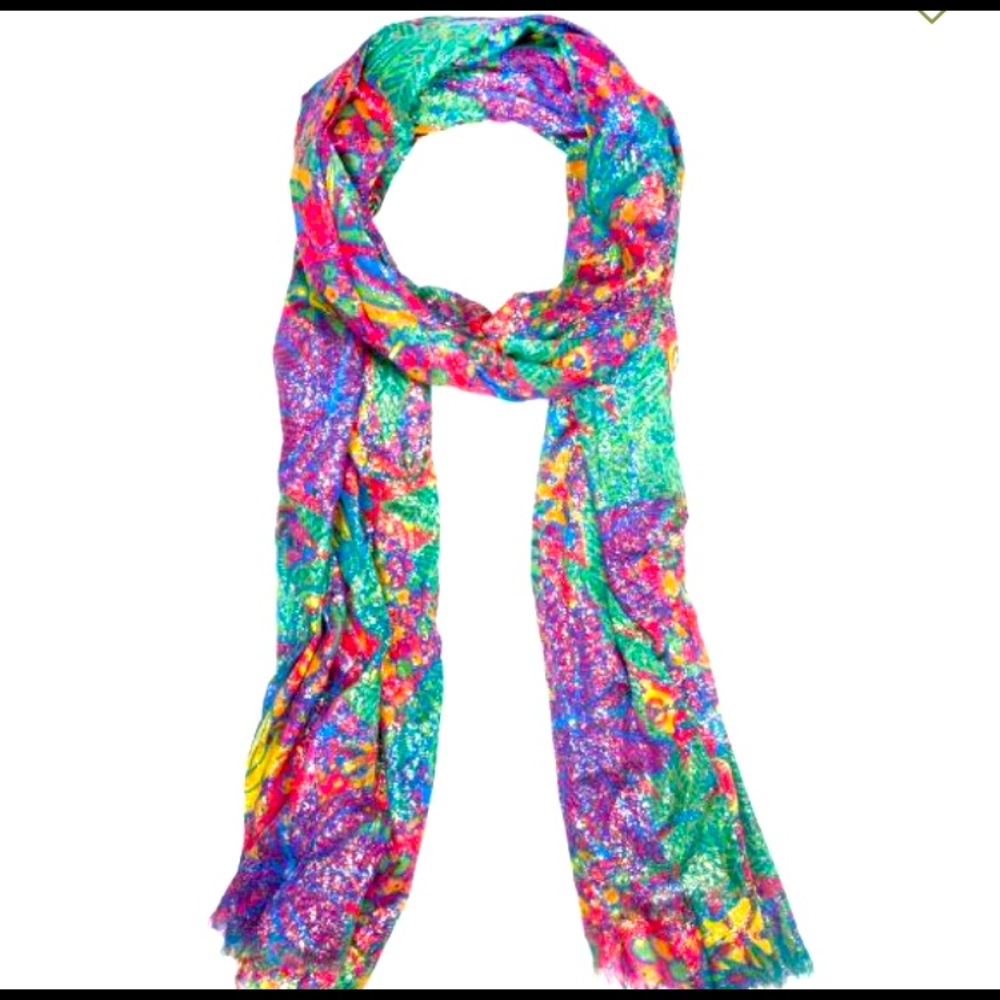 *RARE* 1st Macys designer debut Patricia Nash Tropicana Summer Festival Scarf